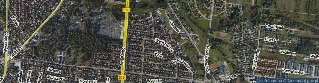 Zdjęcie satelitarne Wańkowicza Melchiora ul.
