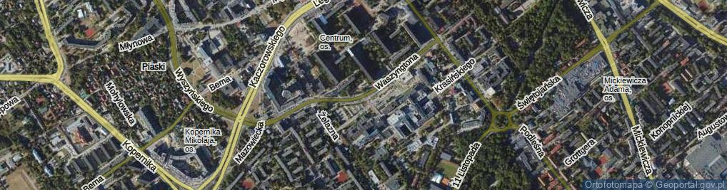 Zdjęcie satelitarne Waszyngtona Jerzego ul.
