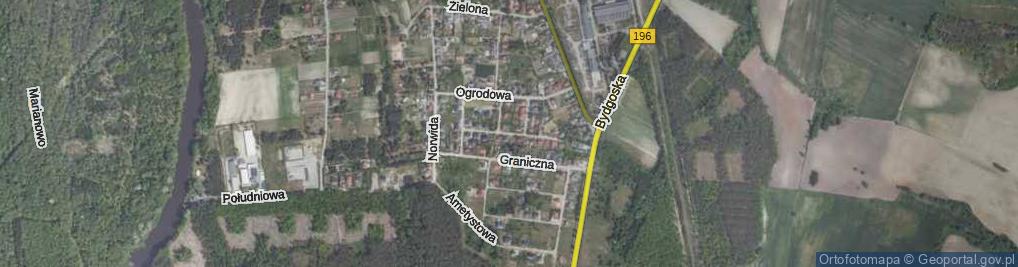 Zdjęcie satelitarne Warzywna ul.