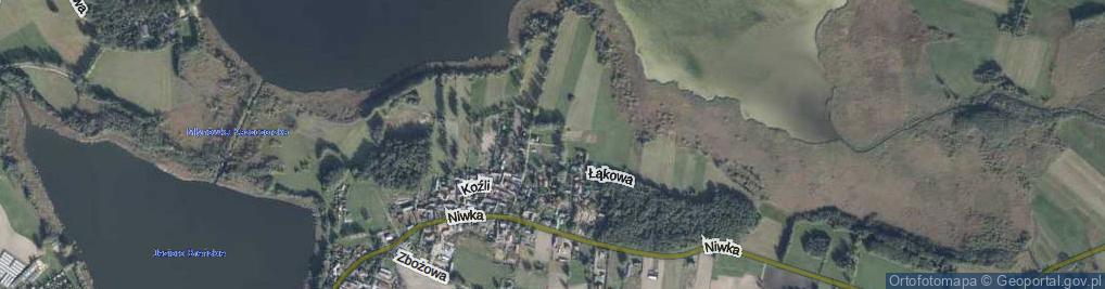 Zdjęcie satelitarne Wakacyjna ul.