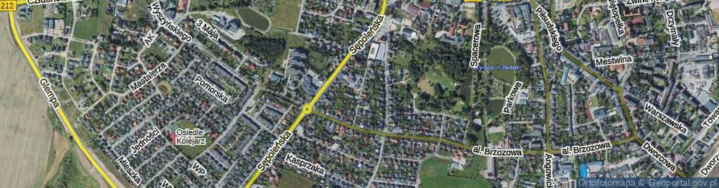 Zdjęcie satelitarne Waryńskiego Ludwika ul.