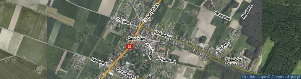 Zdjęcie satelitarne Waryńskiego Ludwika ul.