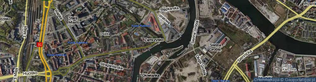 Zdjęcie satelitarne Wapiennicza ul.