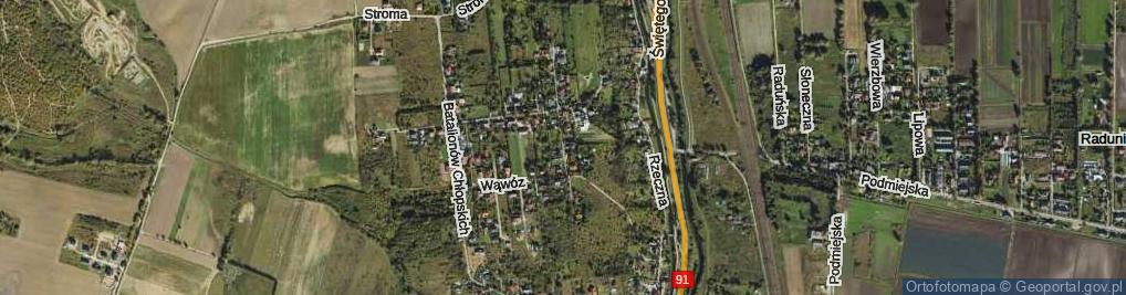 Zdjęcie satelitarne Wąwóz ul.