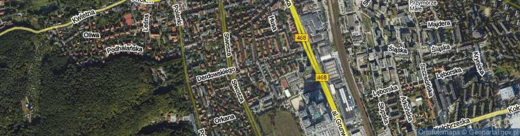 Zdjęcie satelitarne Wąsowicza Stanisława ul.