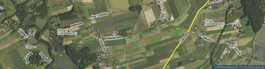 Zdjęcie satelitarne Wadowicka ul.