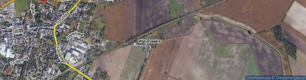 Zdjęcie satelitarne Walcerzewice ul.