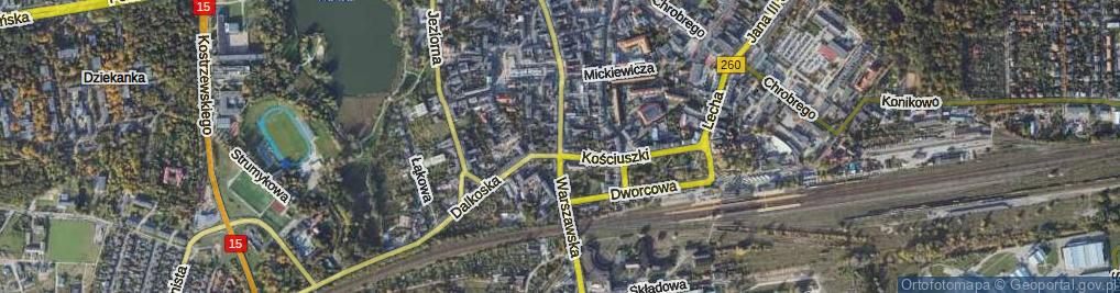 Zdjęcie satelitarne Warszawska ul.