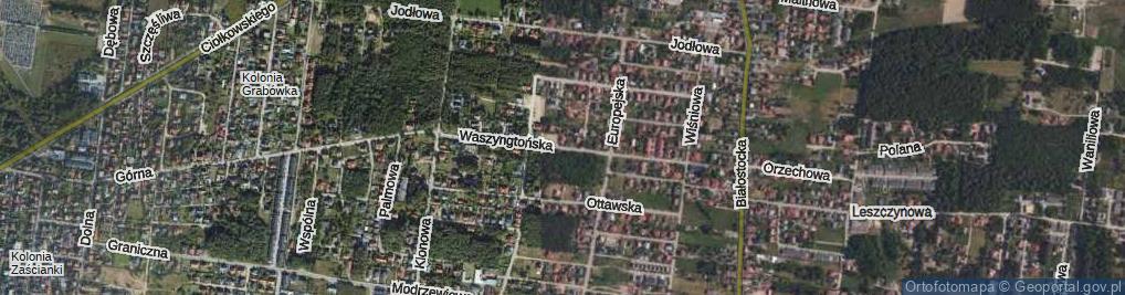 Zdjęcie satelitarne Waszyngtońska ul.