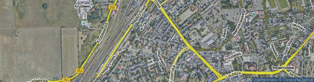 Zdjęcie satelitarne Wawrzyniaka Piotra, ks. ul.