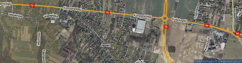 Zdjęcie satelitarne Warszawska ul.