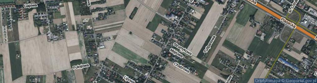 Zdjęcie satelitarne Waniliowa ul.