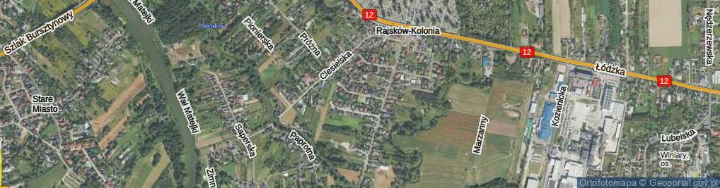 Zdjęcie satelitarne Wapienna ul.