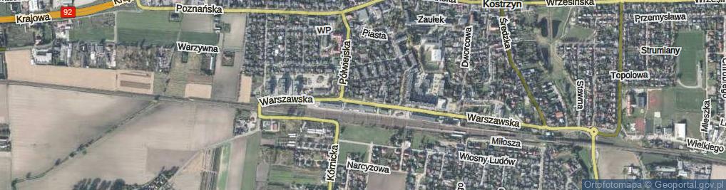 Zdjęcie satelitarne Warmińska ul.