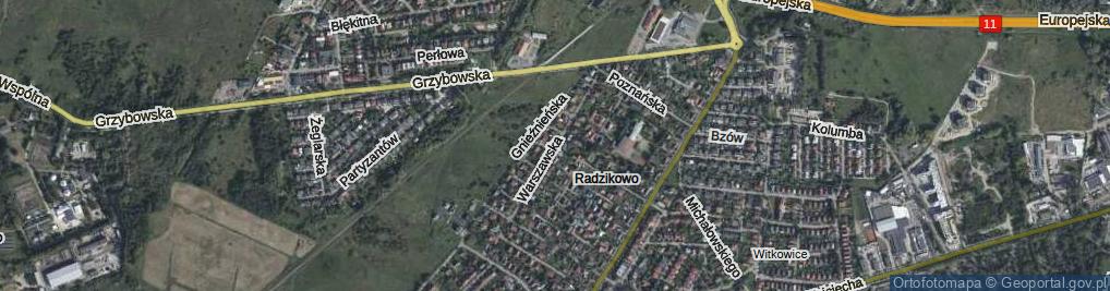 Zdjęcie satelitarne Warszawska ul.