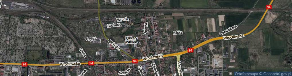 Zdjęcie satelitarne Wandy ul.