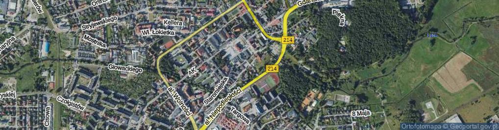 Zdjęcie satelitarne Waryńskiego Ludwika ul.