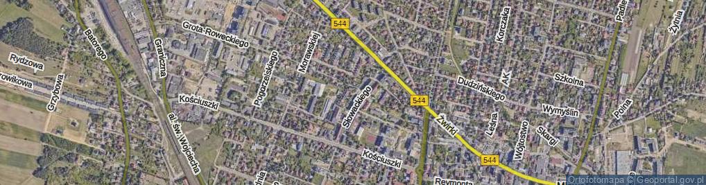 Zdjęcie satelitarne Waryńskiego Ludwika ul.