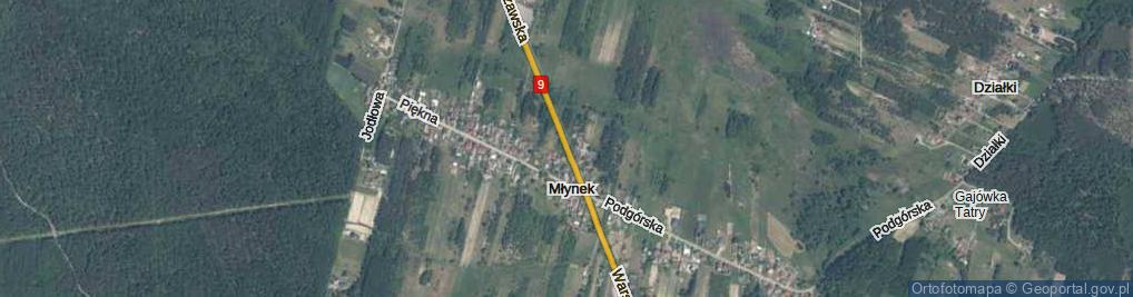 Zdjęcie satelitarne Warszawska ul.