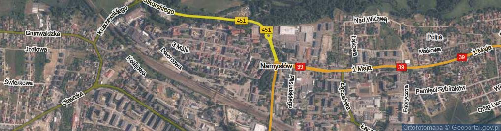 Zdjęcie satelitarne Wały Jana III ul.