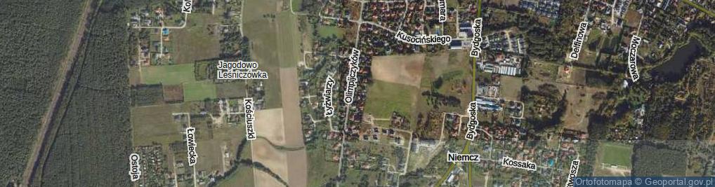 Zdjęcie satelitarne Wagnera Huberta ul.