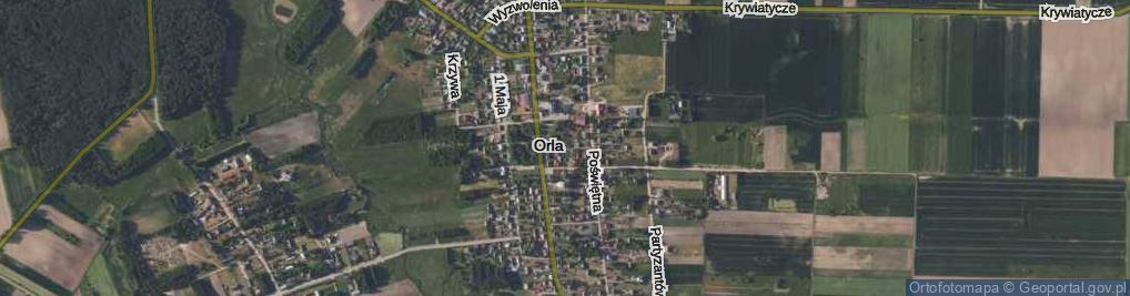 Zdjęcie satelitarne Wąska ul.