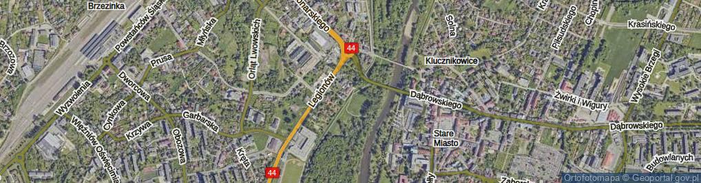 Zdjęcie satelitarne Wałowa ul.
