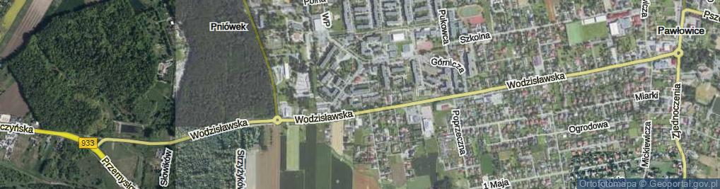 Zdjęcie satelitarne Wąska ul.