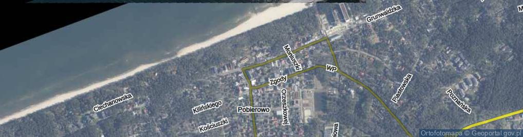 Zdjęcie satelitarne Wakacyjna ul.