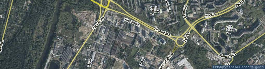 Zdjęcie satelitarne Wagrowska ul.