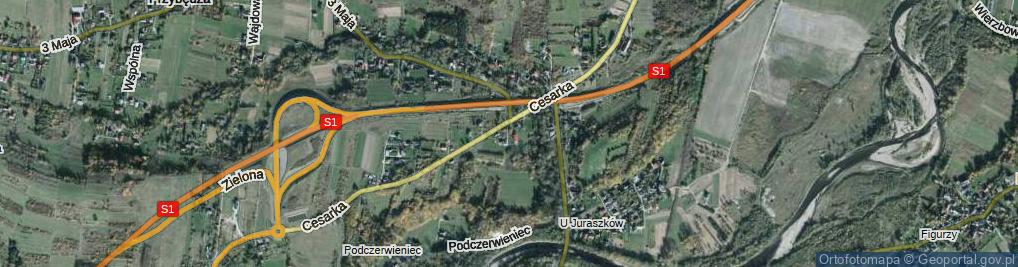 Zdjęcie satelitarne Wapienna ul.