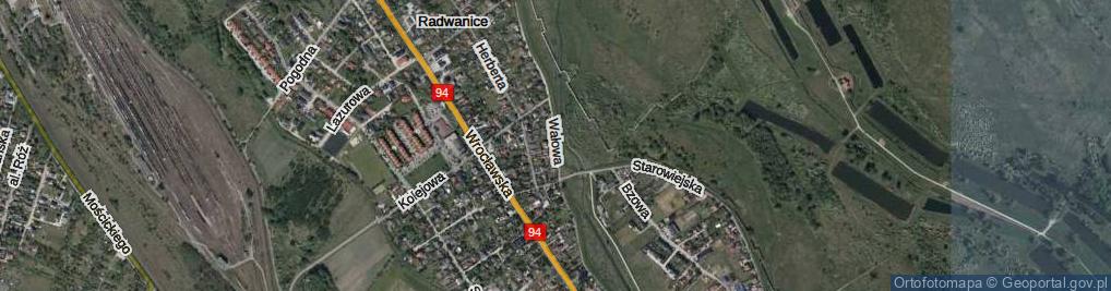 Zdjęcie satelitarne Wałowa ul.