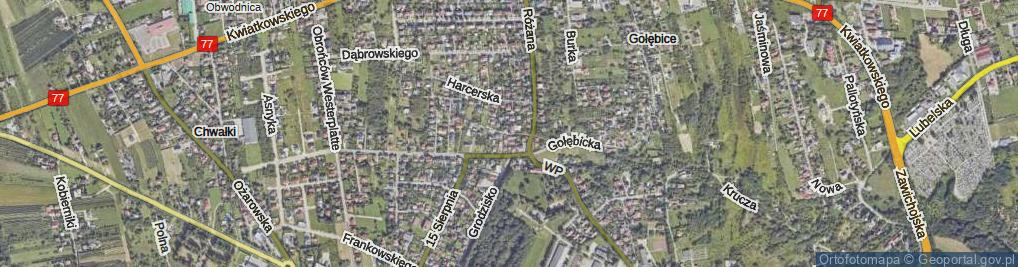 Zdjęcie satelitarne Wąska ul.
