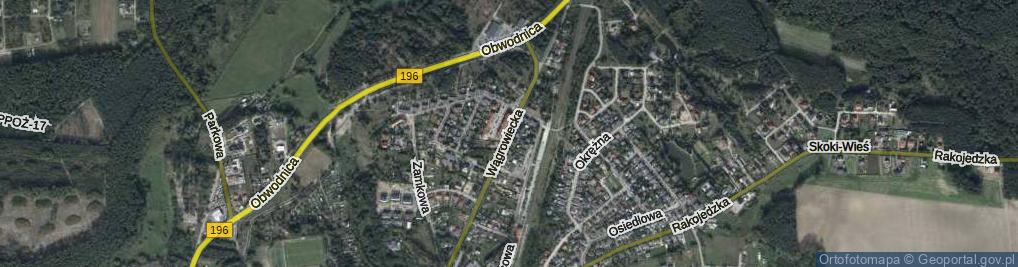 Zdjęcie satelitarne Wągrowiecka ul.