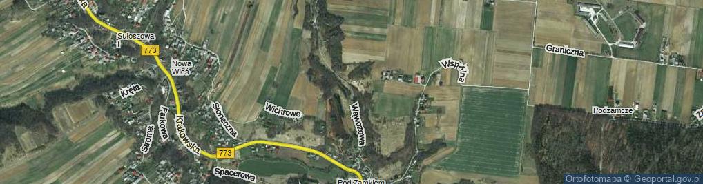 Zdjęcie satelitarne Wąwozowa ul.