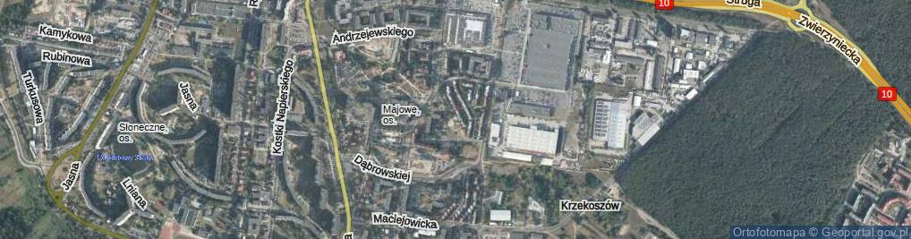 Zdjęcie satelitarne Wańkowicza Melchiora ul.