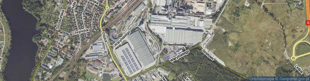 Zdjęcie satelitarne Waryńskiego Ludwika ul.