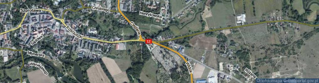 Zdjęcie satelitarne Warszawska ul.