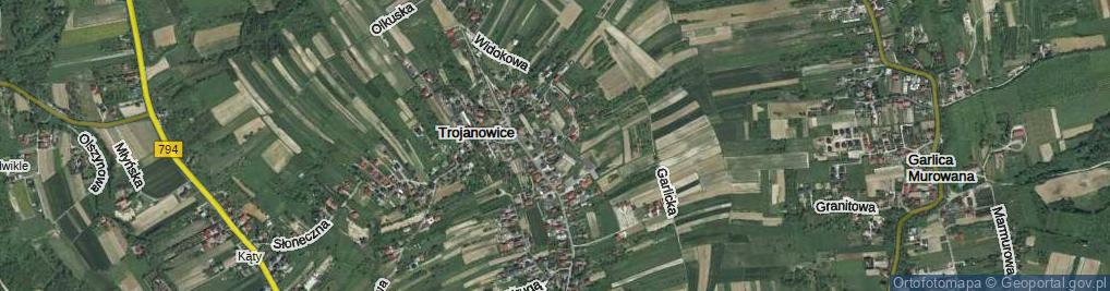 Zdjęcie satelitarne Wąwozowa ul.