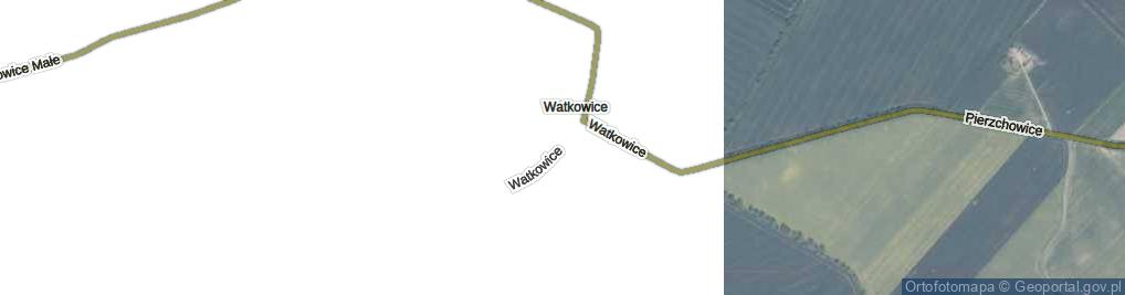 Zdjęcie satelitarne Watkowice ul.