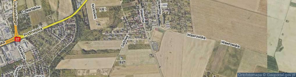 Zdjęcie satelitarne Wawrów ul.
