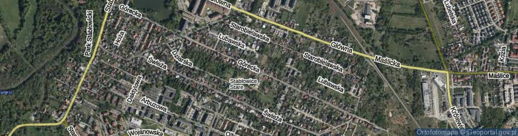 Zdjęcie satelitarne Wartka ul.