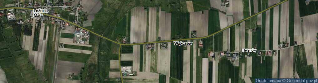 Zdjęcie satelitarne Wąkczew ul.