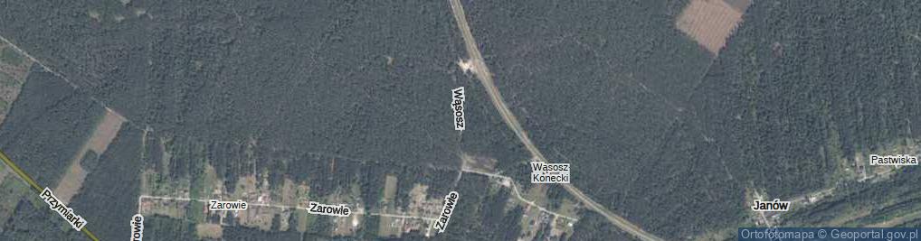 Zdjęcie satelitarne Wąsosz ul.