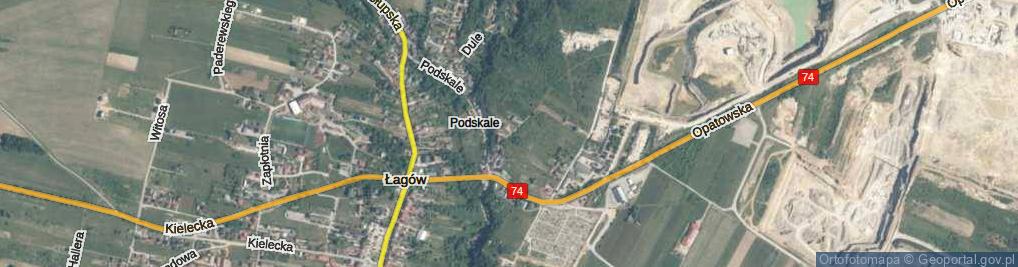 Zdjęcie satelitarne Wapiennikowa ul.