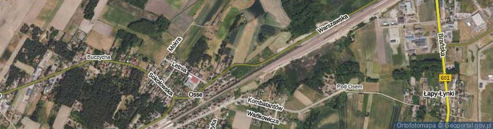 Zdjęcie satelitarne Warszawska ul.