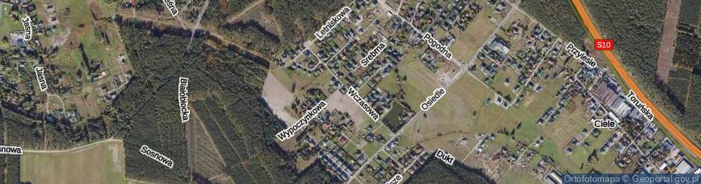Zdjęcie satelitarne Wczasowa ul.