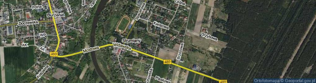 Zdjęcie satelitarne Wczasowa ul.