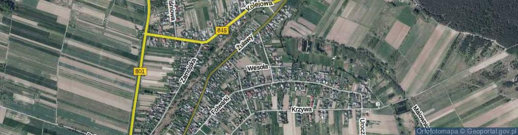 Zdjęcie satelitarne Wesoła ul.