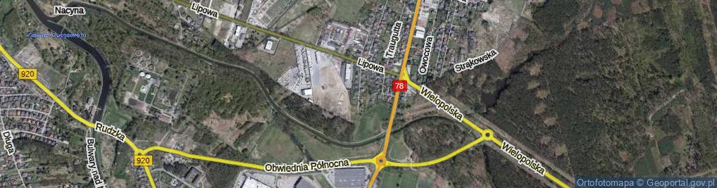 Zdjęcie satelitarne Weteranów ul.